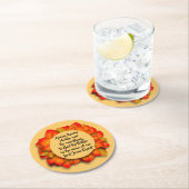 Thanksgiving Bijbelcitaat najaar lef Ronde Kartonnen Onderzetter (Insitu)