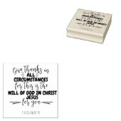 Thanksgiving Bijbelvers citaten Herfst Rubberstempel (Gestempeld)