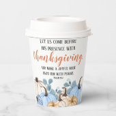Thanksgiving Bijbelversie binnenpartij Papieren Bekers (Achterkant)