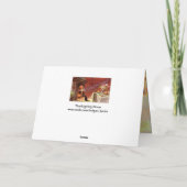 Thanksgiving-binnenpartij Feestdagen Kaart (Achterkant)