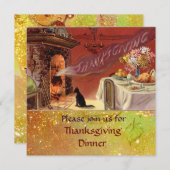 Thanksgiving-binnenpartij Kaart (Voorkant / Achterkant)