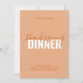 Thanksgiving-binnenpartijuitnodiging Kaart (Voorkant)