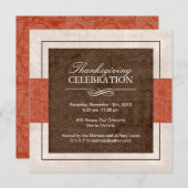 Thanksgiving-binnenpartijuitnodiging Kaart (Voorkant / Achterkant)