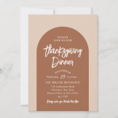 Thanksgiving binnenste moderne Arch | Uitnodiging (Voorkant)