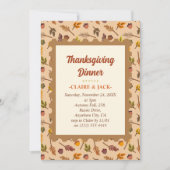 Thanksgiving binnenuitnodiging feestdagenkaart (Voorkant)