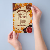 Thanksgiving binnenuitnodiging flyer (Hand)