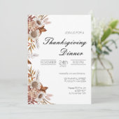 Thanksgiving binnenuitnodiging kaart (Staand voorkant)