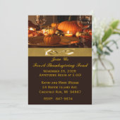 Thanksgiving binnenuitnodiging kaart (Staand voorkant)