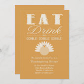 Thanksgiving binnenuitnodiging kaart (Voorkant / Achterkant)