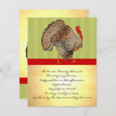 Thanksgiving binnenuitnodiging kaart (Voorkant / Achterkant)