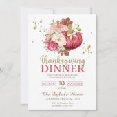 Thanksgiving binnenuitnodiging kaart (Voorkant)