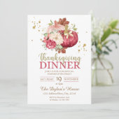 Thanksgiving binnenuitnodiging kaart (Staand voorkant)