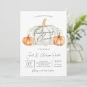 Thanksgiving binnenuitnodiging kaart (Staand voorkant)