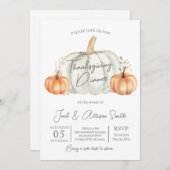 Thanksgiving binnenuitnodiging kaart (Voorkant / Achterkant)