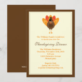 Thanksgiving binnenuitnodiging kaart (Voorkant / Achterkant)