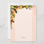 Thanksgiving Birthday Kaart (Achterkant)