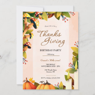 Thanksgiving Birthday Kaart