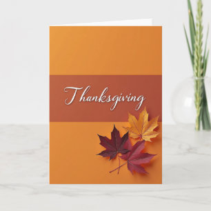 Thanksgiving Bladeren Kaart