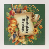 Thanksgiving Blessing Jigsaw Puzzel (Horizontaal)