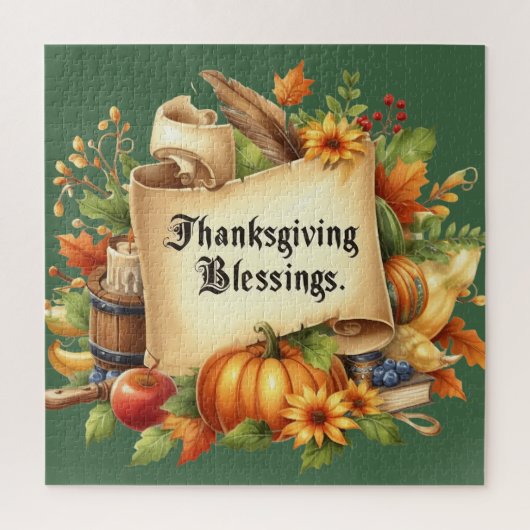 Thanksgiving Blessing Jigsaw Puzzel (Verticaal)