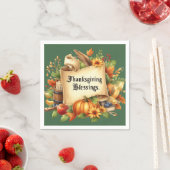 Thanksgiving Blessing Napkins Servet (Insitu)