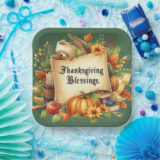 Thanksgiving Blessing Paper Bord (Feest)
