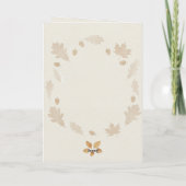 Thanksgiving Blessings Card – Cozy Autumn Watercol Kaart (Achterkant)