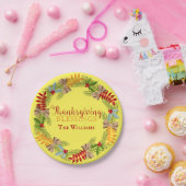 Thanksgiving Blessings Papieren Bordje (Feest)