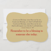 Thanksgiving Blessings Party Kaart (Achterkant)