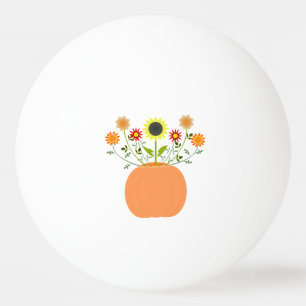 Thanksgiving bloemen in pompoen pingpongballen