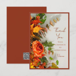 Thanksgiving Bloemen Vakantie Spice Invitation Kaa Bedankkaart