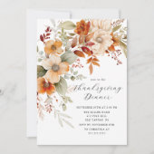 Thanksgiving Blossom Feest Kaart (Voorkant)