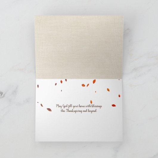 Thanksgiving Boeken met pompoen Kaart (Binnen)