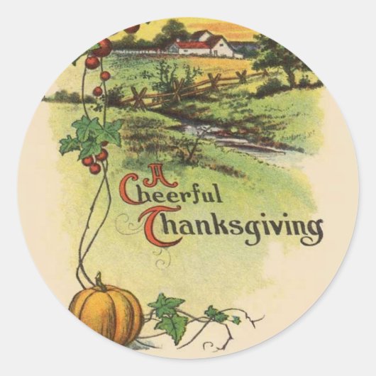  Thanksgiving | Boerderij Stickers (Voorkant)
