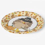 Thanksgiving bord partijpapier Turkije (Gekanteld)
