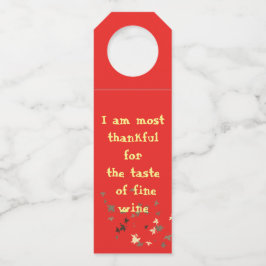 Thanksgiving - Bottle Hanger Labels