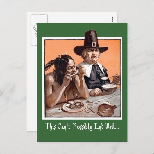 Thanksgiving Briefkaart (Voorkant / Achterkant)