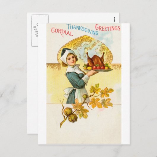 Thanksgiving Briefkaart (Voorkant / Achterkant)