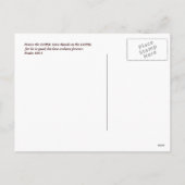 Thanksgiving.  Briefkaart (Achterkant)