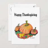 Thanksgiving briefkaart (Voorkant / Achterkant)