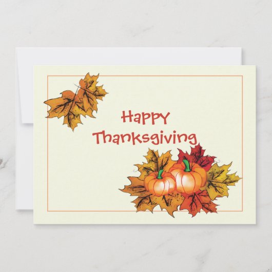 Thanksgiving briefkaart (Voorkant)