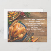 Thanksgiving Briefkaart (Voorkant / Achterkant)