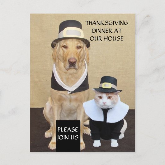 Thanksgiving Briefkaart/uitnodiging Uitnodiging Briefkaart (Voorkant)