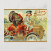  Thanksgiving Briefkaart van feestkalkoenen (Voorkant)