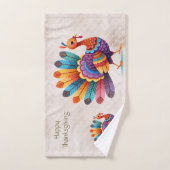 Thanksgiving Bright Feathers Turkije Handdoek (Handdoek)