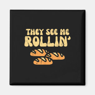 Thanksgiving Brood Ze zien me Rollin Fun Pun Manne Magneet