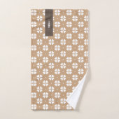 Thanksgiving Browns Floral Aangepaste naam Bad Handdoek (Handdoek)
