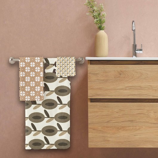 Thanksgiving Browns Floral Nom personnalisé