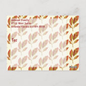 Thanksgiving brunch herfstfeest scene briefkaart (Achterkant)