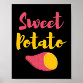 Thanksgiving Cadeau voor Food Lover Sweet Potato T Poster (Voorkant)